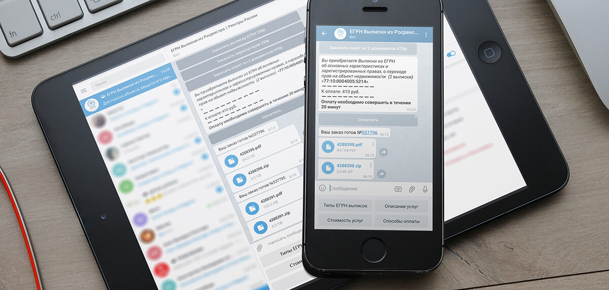 Выписка из ЕГРН в Телеграм